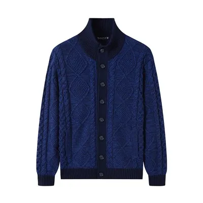Cable Knit Button Up Sweater